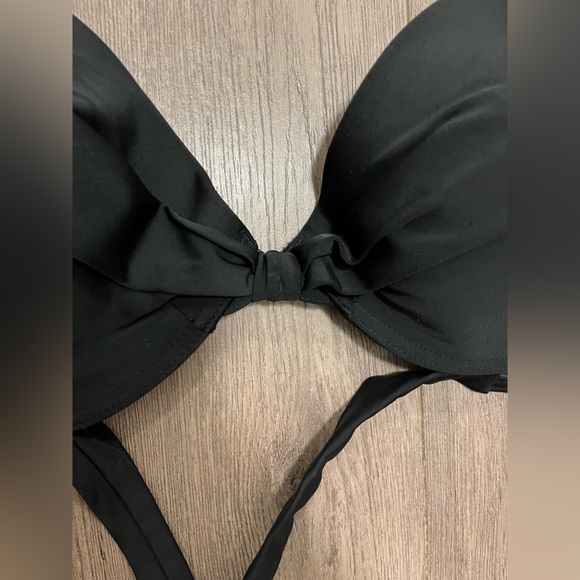 La Vie en Rose Bikini Top Black - Size D+ - Picture 2 of 4